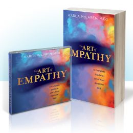 Covers for the book and audiobook of The Art of Empathy by Karla McLaren